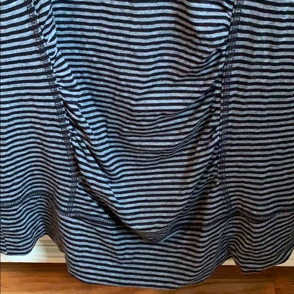 Cabi grey and black striped long sleeve soft top S - Picture 3 of 6